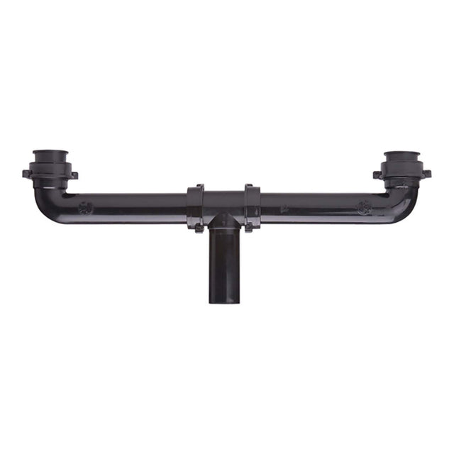 Watts 230-291616101 1-1/2 x 16" Polypropylene Plastic Center Outlet Continuous Waste Black