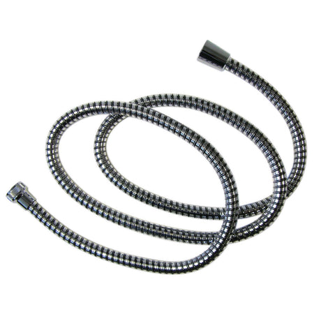 Delta UltraFlex U494R-60-PK Reinforced Vinyl Ribbon Hand Shower Hose, 60", Black/Chrome
