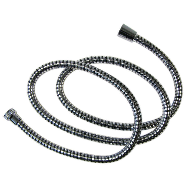 Delta UltraFlex U494R-60-PK Reinforced Vinyl Ribbon Hand Shower Hose, 60", Black/Chrome