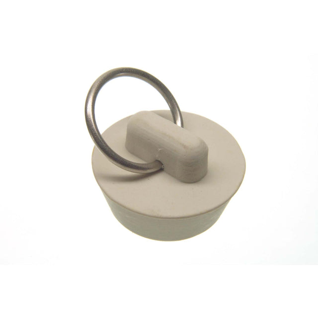 PlumbMaster Approved 80225 1-1/4" White Rubber Drain Stopper with Split Type Ring
