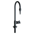 Chicago Faucets 869-BPVC Deck Mount Single Service Distilled Water Laboratory Faucet, Gooseneck Spout, Cross Handle