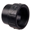 NIBCO I026250 3 x 3" Spigot x FIPT SCH 40 DWV Cleanout Adapter ABS Black