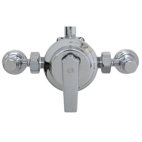 Speakman Sentinel Mark II S-1495-AF Exposed Shower System with S-2292 Showerhead Polished Chrome Finish - 2.5 GPM