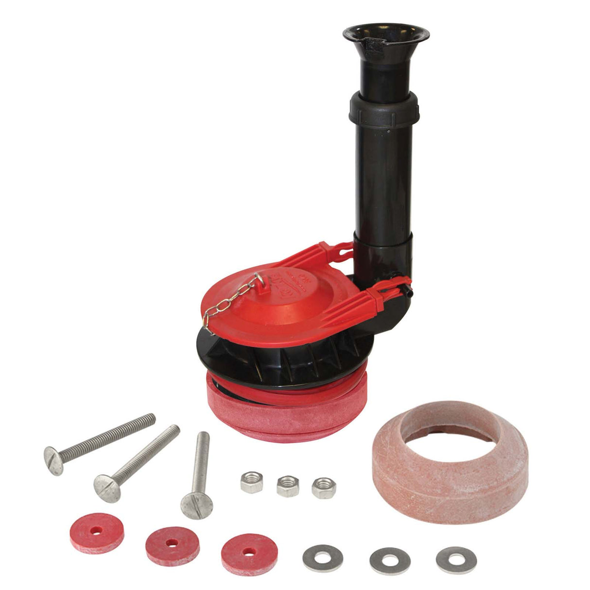 Korky 5030 Plastic Large 3" Adjustable Flush Valve and Tank to Bowl Gasket Kit for Universal Brands
