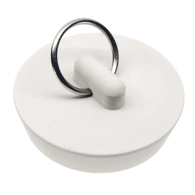 PlumbMaster Approved 35981 Rubber Drain Stopper with 1-7/8" Split Type Ring White