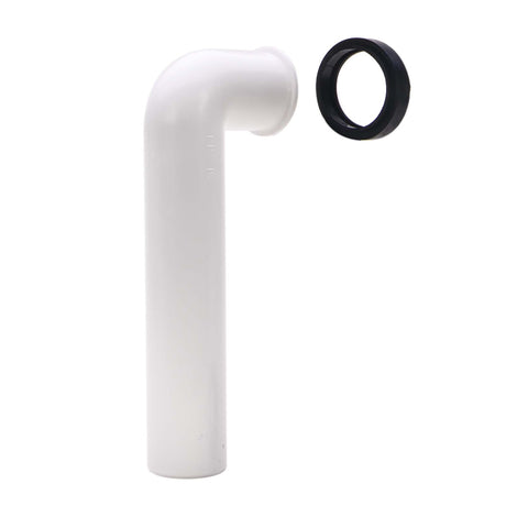 PlumbMaster Approved 88441 1-1/2" OD x 8" L Disposal Tailpiece Elbow with Gasket
