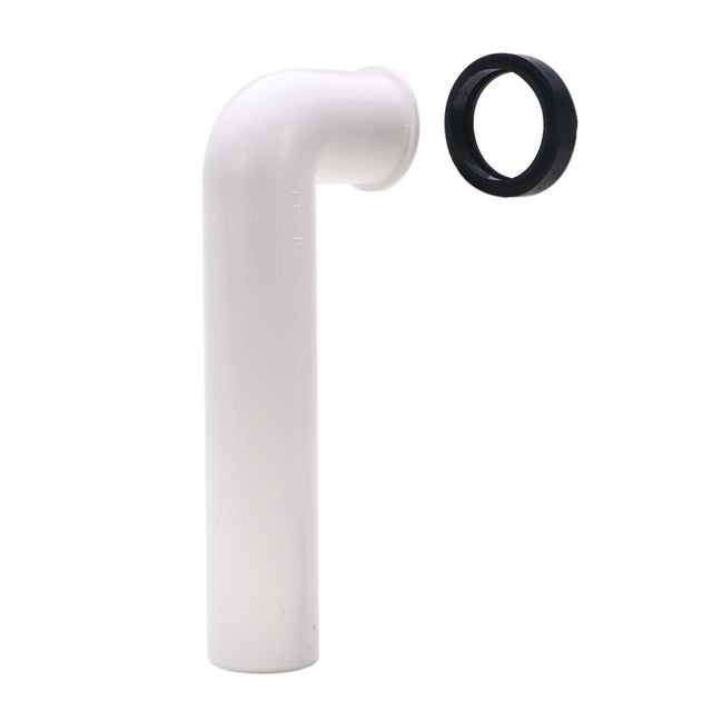 PlumbMaster Approved 88441 1-1/2" OD x 8" L Disposal Tailpiece Elbow with Gasket
