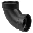 NIBCO I055650 4" Hub DWV 90° Elbow ABS Black